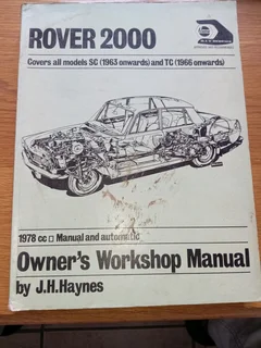 1963 Rover 2000 owner manual