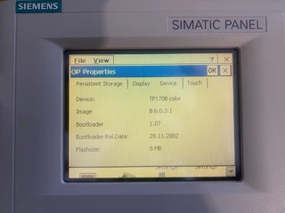 Siemens SIMATIC Touch Panel TP170B Color  MPI/PROFIBUS DP 6AV6 545-0BC15-2AX0 / 6AV6-0BC15-2AX0