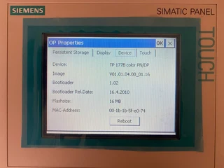 Siemens SIMATIC TP 177B 6&#34; PN MPI/PROFIBUS DP 6AV6642-0BA01-1AX1 / 6AV6 642-0BA01-1AX1