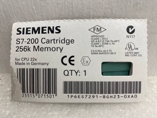 Siemens S7-200 Memory Module MC 291, 256 KB, for S7-22X CPU  6ES7291-8GH23-0XA0 / 6ES7291-8G