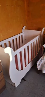 Wooden baby cot