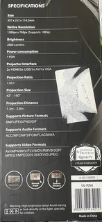 Ultra link full h d 42&#34; 150&#34; led projector