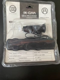 In car usb &amp; triple socket