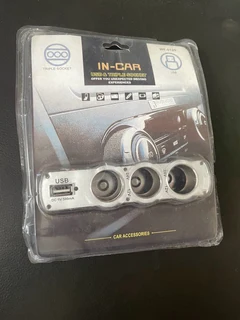 In car usb &amp; triple socket