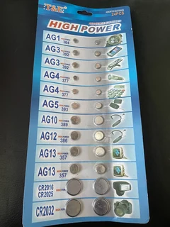 Assorted high power batteries