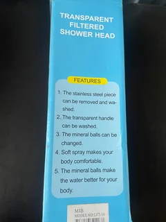 LED &amp; Transparent filtered shower heads