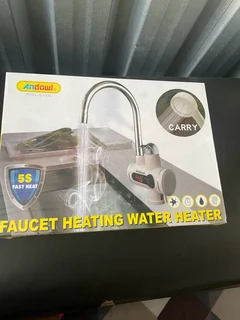 Faucet heating water heater