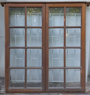 Meranti, cottage pane window.