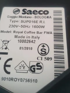 Saeco Royal Coffee Bar/ Machine