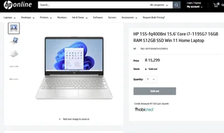 HP 15s i7 11th 1195G7 16GB RAM 512GB SSD laptop