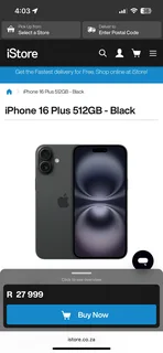 Apple iPhone 16 Plus 512gig