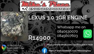 Lexus 3gr 3.0 V6 Engine