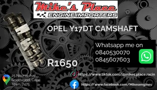 Opel Y17dt Camshaft