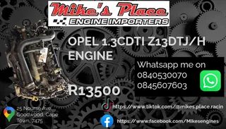 Opel Z13dtj-h Engne