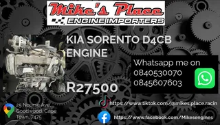 Kia D4cb Engine
