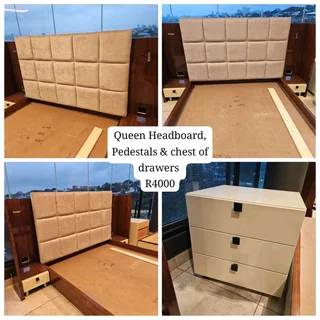 Bedroom headboard and pedestals