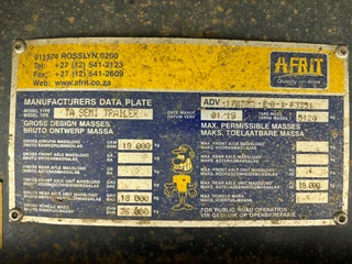 2015 AFRIT SUPERLINK DROPSIDE TRAILER