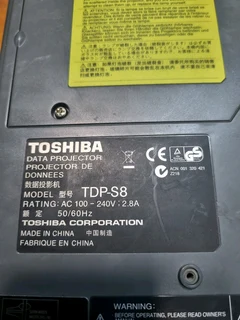 Toshiba TDP-S8 Projector.