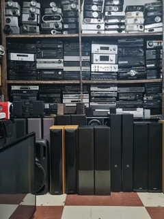 Speakers, Subwoofers, Bookshelves, Amplifiers and all Kinds of Home Appliances, on SALE.