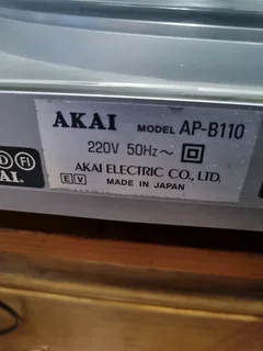 Akai AP-B110 Turntable. Made in Japan.