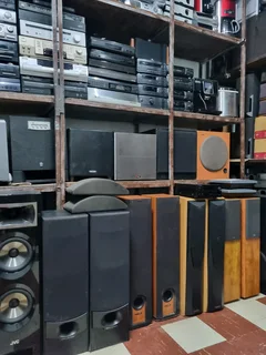 Amplifiers, Speakers, Subwoofers, Projectors, Dvds,Coffee Machines, Bookshelves, Centre Speakers,etc