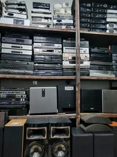 Amplifiers, Speakers, Subwoofers, Projectors, Dvds,Coffee Machines, Bookshelves, Centre Speakers,etc