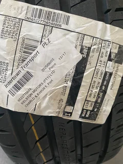 New tyres