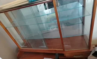 Vintage glass display cabinet
