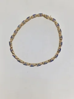 Emerald &amp; Diamond Tennis Bracelet