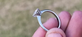 Platinum Solitaire Diamond Ring