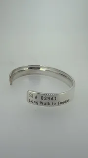 Collectable Nelson Mandela Election Poster 1994 &amp; Silver Mandela Bangle