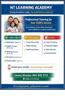 Individual Tuitions - All Grades!