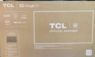 Tv’s Dealer: Tcl 43” Qled Smart Hdr10 Google Tv Edgeless 2k Led Brand New