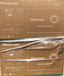 Tv’s Dealer: Hisense 58”qled  Smart 120hz Hdr10 Edgeless 4k Ultra Hd Qled Brand New