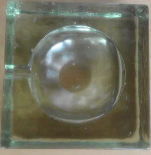 Massive Glass Ashtray in perfect condition