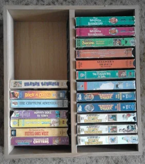 24 Video Casette or 48 DVD Boxes Holder.