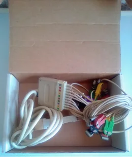 Electrode Cable for HP ECG Machine. Complete with Electrodes.