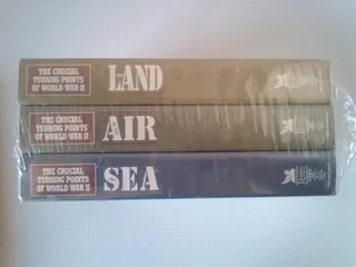 Documentary The turning points of World War 2: Land, Air, Sea in three Video Tapes.