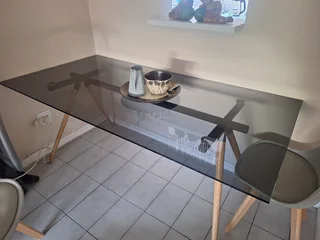 Tempered Glass Dining Room Table