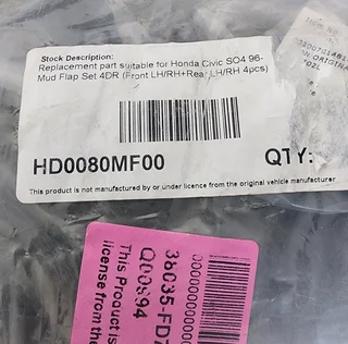 Honda Mud Flaps EK