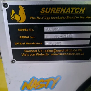 Sure Hatch 180 egg incubator