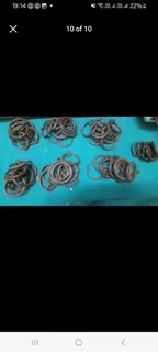 Vintage Curtain Rail Brackets and Rings - Metal
