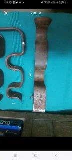 Vintage Curtain Rail Brackets and Rings - Metal