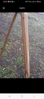 Hardwood combined easel and  display frame .all one unit