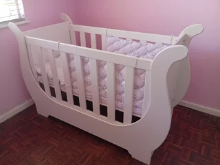 Wooden baby cot