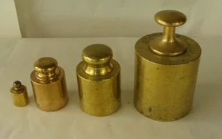 Brass Cylindrical Weights (Set of 4)