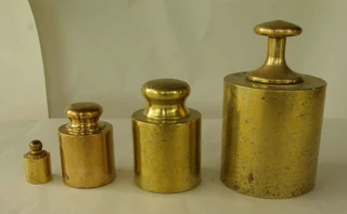 Brass Cylindrical Weights (Set of 4)