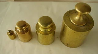 Brass Cylindrical Weights (Set of 4)