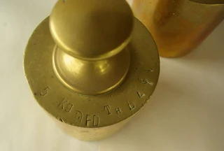 Brass Cylindrical Weights (Pair of 5Kg)