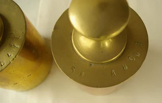 Brass Cylindrical Weights (Pair of 5Kg)